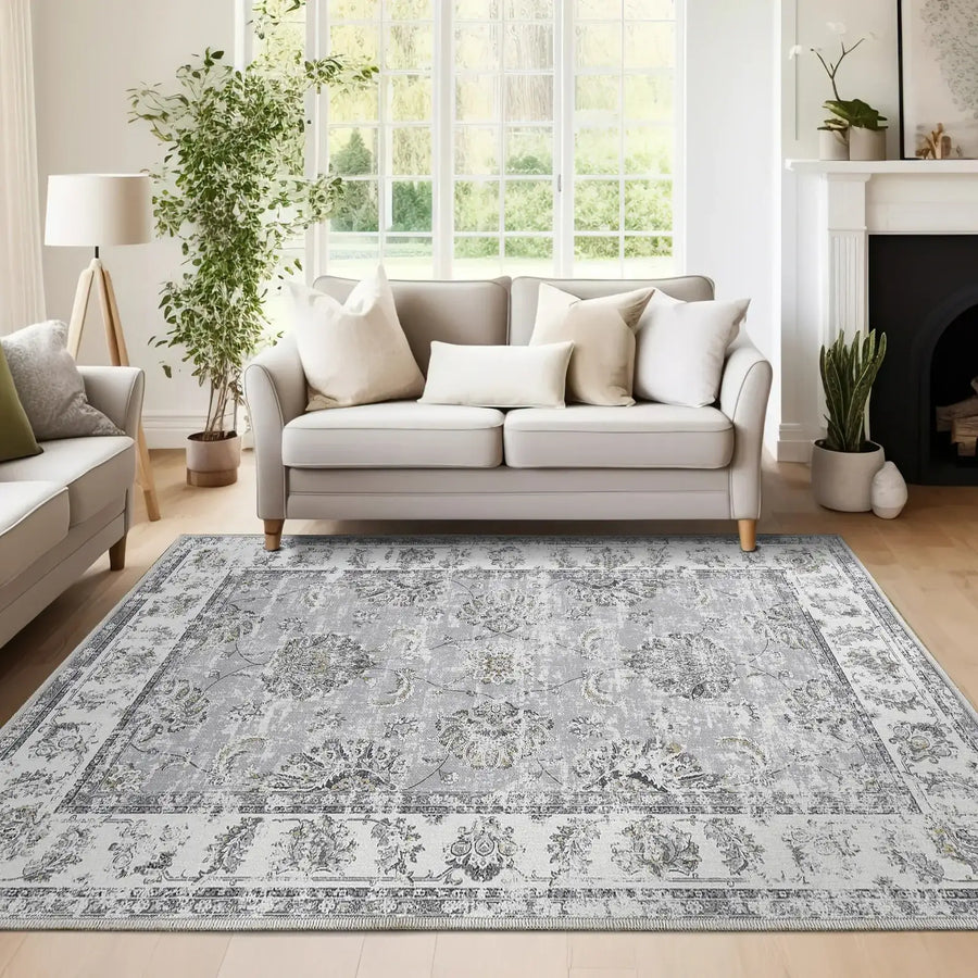 Vintage Medallion Floral Rug - Jinchan Home
