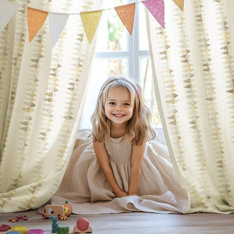 
                    
                      Boho Prism Triangle Stripe Linen Curtains - Jinchan Home
                    
                  