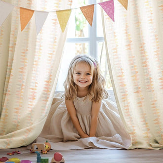 
                    
                      Boho Prism Triangle Stripe Linen Curtains - Jinchan Home
                    
                  