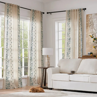 
                    
                      Hydrangea Embroidered Linen Curtains - Jinchan Home
                    
                  