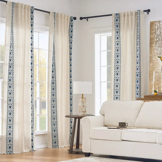 
                    
                      Lined Antique Ornate Vine Bloom Embroidery Curtains - Jinchan Home
                    
                  