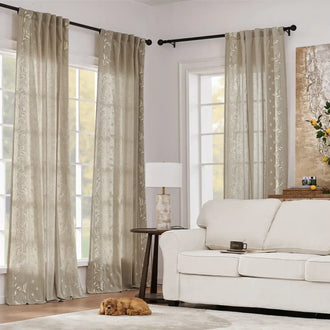 
                    
                      Hydrangea Embroidered Linen Curtains - Jinchan Home
                    
                  