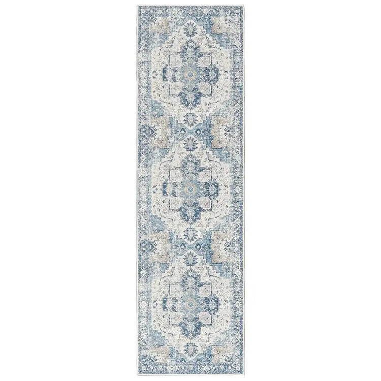 Mist-Toned Persian Bloom Rug - Jinchan Home