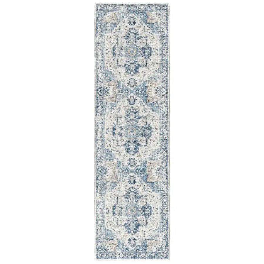 Mist-Toned Persian Bloom Rug - Jinchan Home
