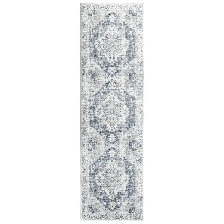 Mist-Toned Persian Bloom Rug - Jinchan Home