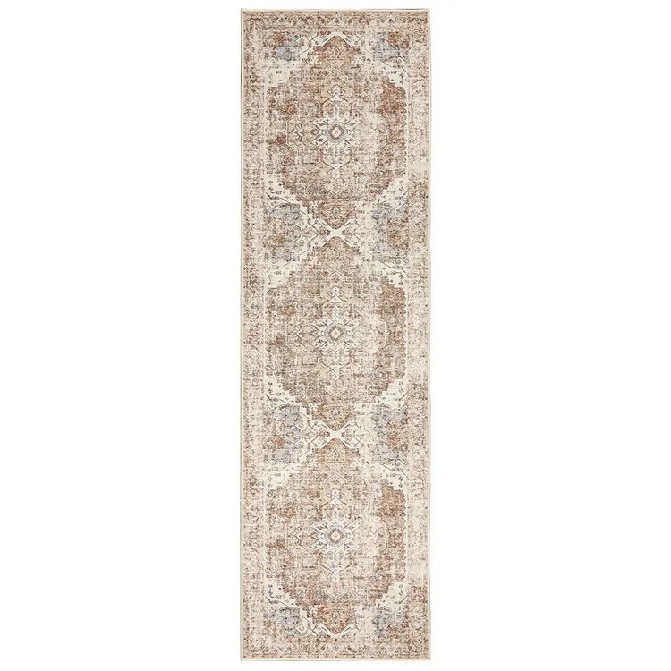 Mist-Toned Persian Bloom Rug - Jinchan Home