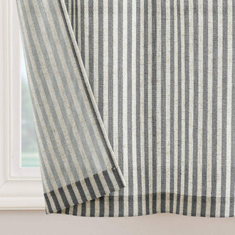 
                    
                      Striped Linen Blend DIY Tie-Top Kitchen Curtains - Jinchan Home
                    
                  