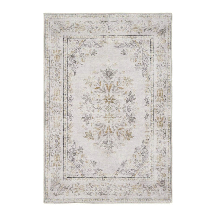 Soft Vintage Acanthus Floral Scrollwork Rug - Jinchan Home