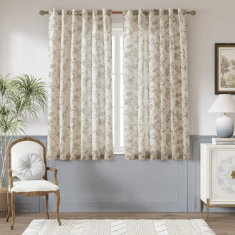 
                    
                      Modern Toile Floral & Insect Linen Curtains - Jinchan Home
                    
                  