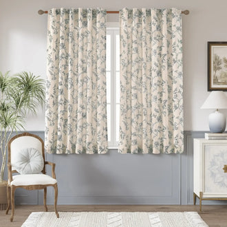 
                    
                      Modern Toile Floral & Insect Linen Curtains - Jinchan Home
                    
                  