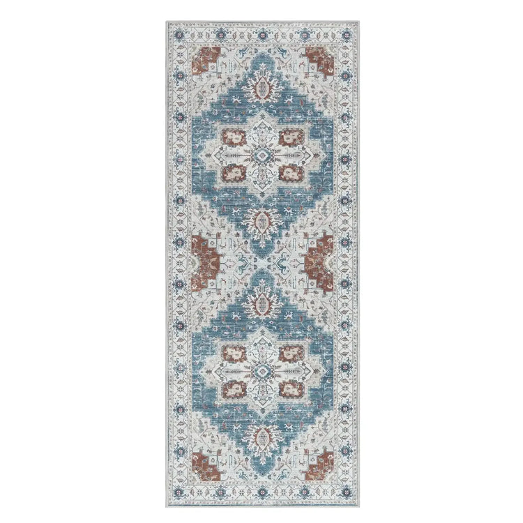 Vintage Persian-Style Distressed Area Rug - Jinchan Home