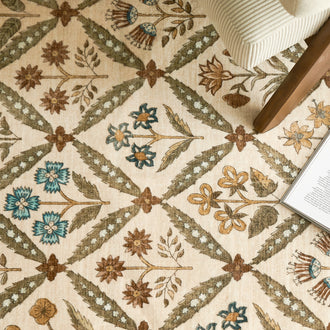 
                    
                      Vintage Floral Polypropylene Area Rug - Jinchan Home
                    
                  