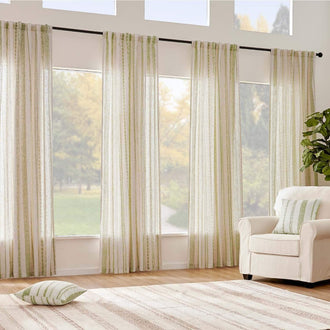 
                    
                      Cross Ripple Print Linen Blend 3-in-1 Curtains - Jinchan Home
                    
                  