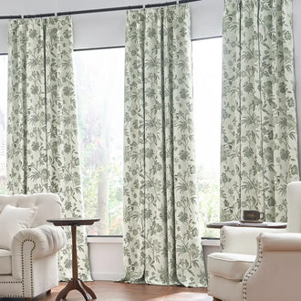 
                    
                      Floral Vine Pleated Korean Style Curtains - Jinchan Home
                    
                  