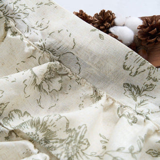 
                    
                      Peony Print Linen-Blend Waterfall Valance - Jinchan Home
                    
                  