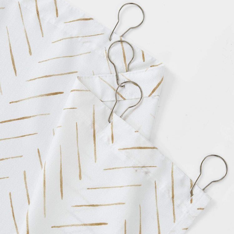Herringbone Printed Shower Curtain - Jinchan Home
