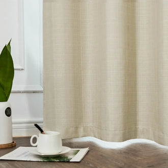 
                    
                      Solid Faux Linen Polyester 3-in-1 Curtains - Jinchan Home
                    
                  