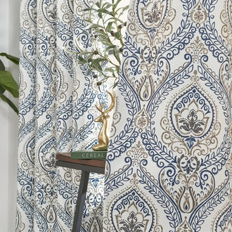 
                    
                      Paisley Pattern Grommet Curtains - Jinchan Home
                    
                  
