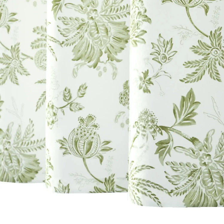 Hand-Drawn Floral Shower Curtain - Jinchan Home