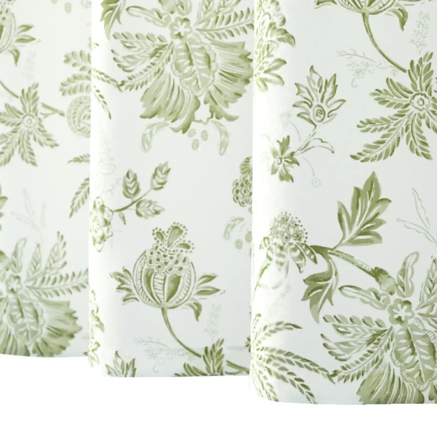 Hand-Drawn Floral Shower Curtain - Jinchan Home