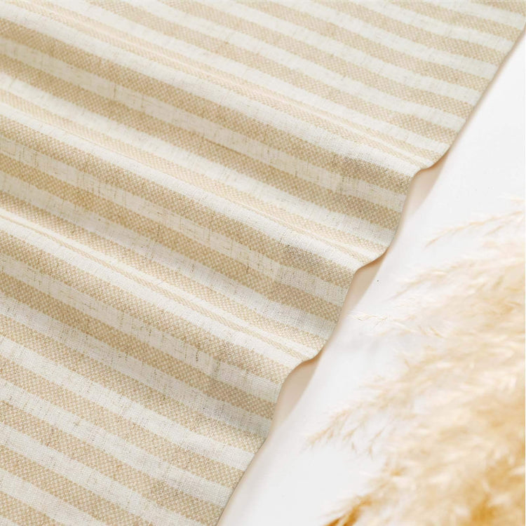 Linen Vertical Stripe Valance - Jinchan Home