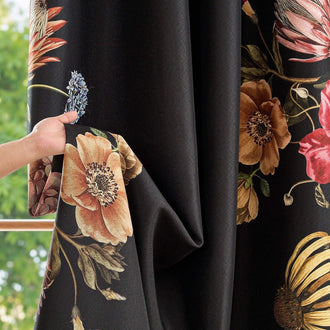Hannah Vintage Floral Blackout Curtains - Jinchan Home