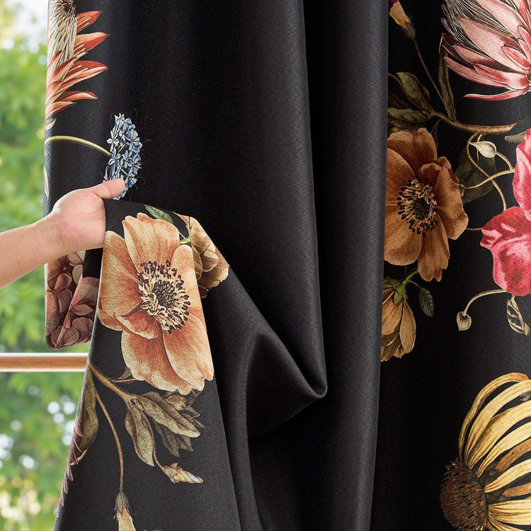 Hannah Vintage Floral Blackout Curtains - Jinchan Home
