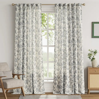 
                    
                      Vintage Bird & Vine Linen Curtains - Jinchan Home
                    
                  