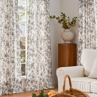 
                    
                      Amelie Floral Linen Blend Curtains - Jinchan Home
                    
                  