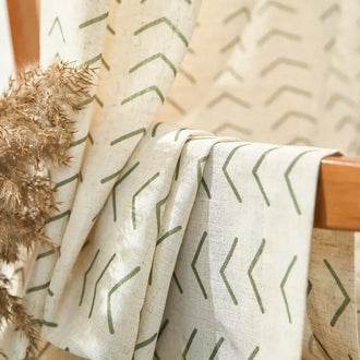 
                    
                      Herringbone Arrow Linen Curtains - Jinchan Home
                    
                  