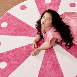 
                    
                      Cheerful Circle Carousel Throw Rug - Jinchan Home
                    
                  