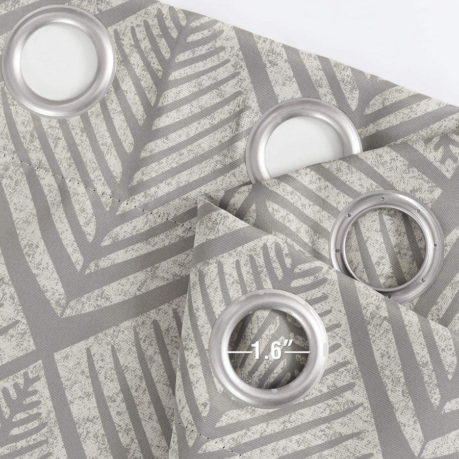 Geometric Leaf Pattern Curtains - Jinchan Home