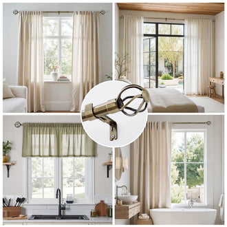 
                    
                      Crown Finial Curtain Rod - Jinchan Home
                    
                  