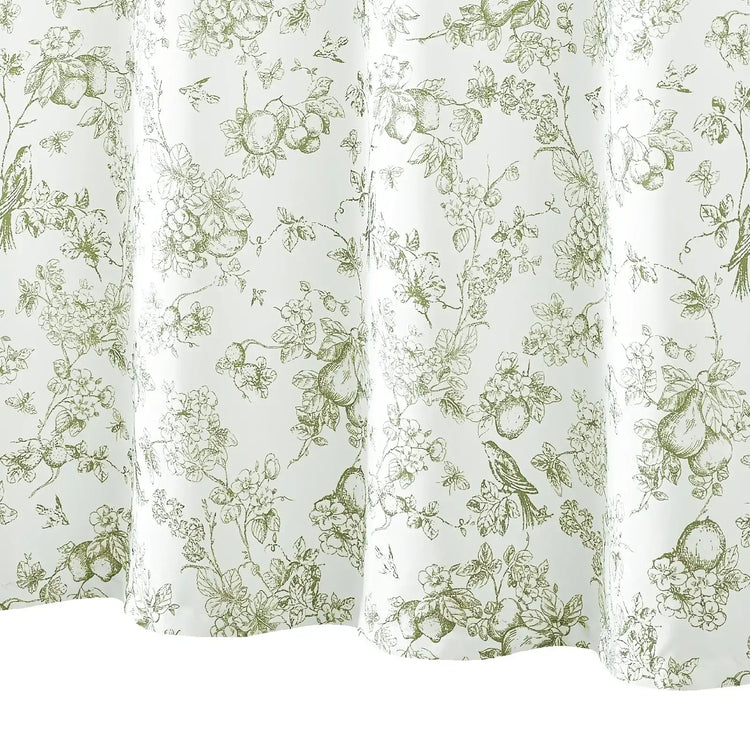 Hand-Drawn Floral Bird Shower Curtain - Jinchan Home