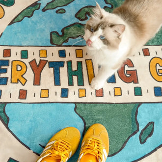 
                    
                      You Are Worthy Global Kids Round Rug - Jinchan Home
                    
                  