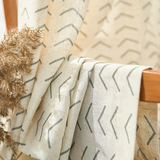 
                    
                      Herringbone Arrow Linen Curtains - Jinchan Home
                    
                  