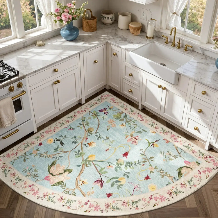 Floral Vine Rug - Jinchan Home