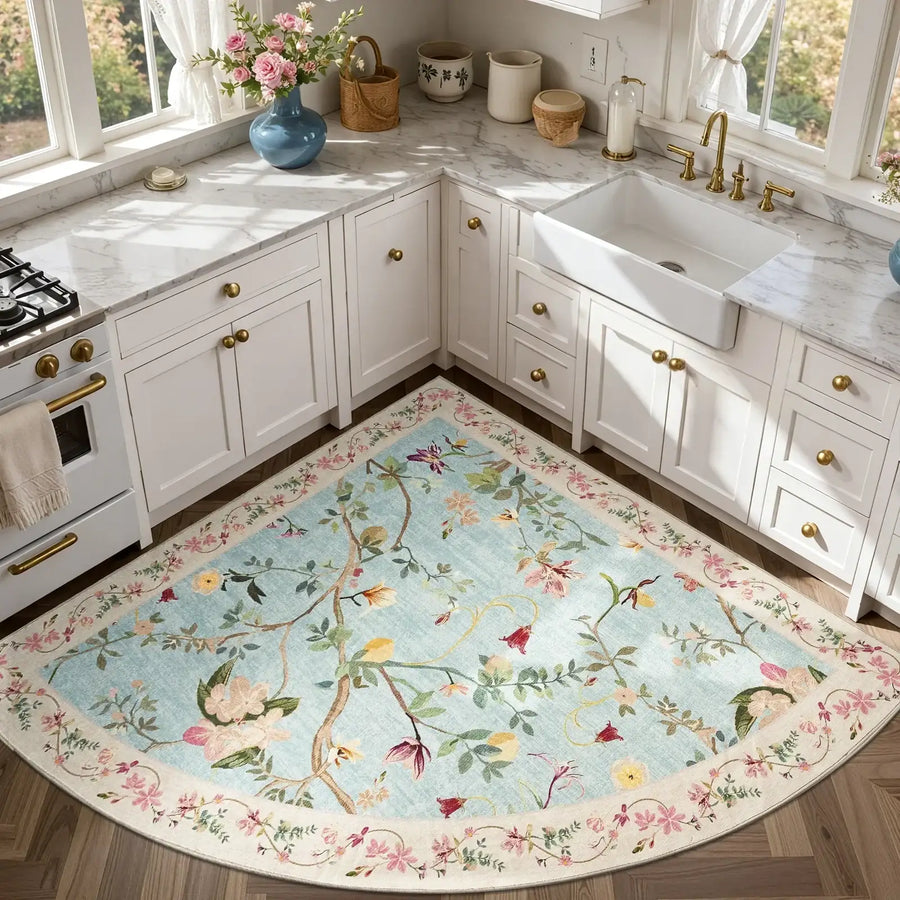 Floral Vine Rug - Jinchan Home