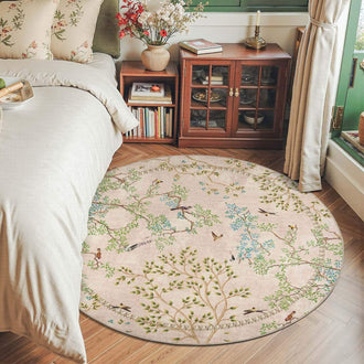 
                    
                      Branches & Birds Botanical Print Area Rug - Jinchan Home
                    
                  