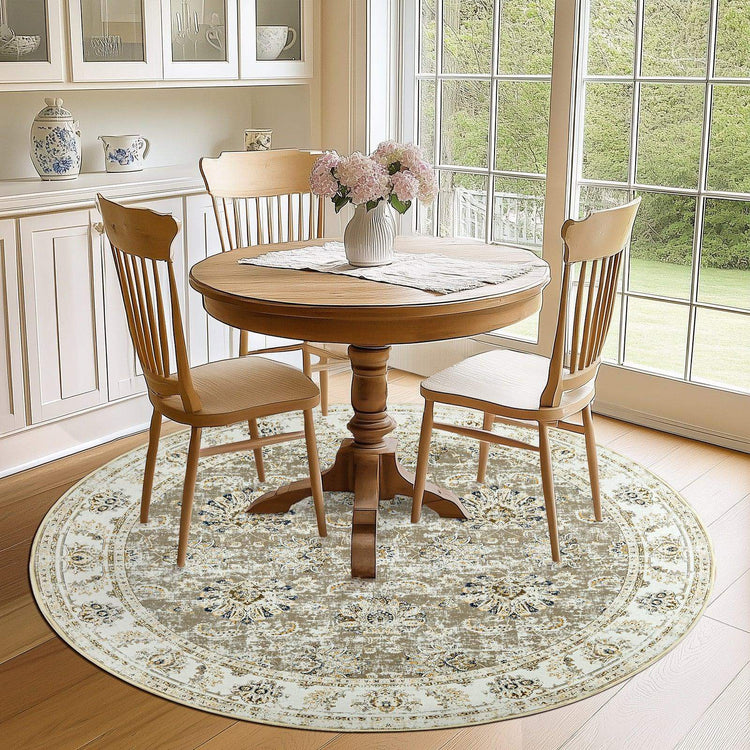 Vintage Medallion Floral Rug - Jinchan Home