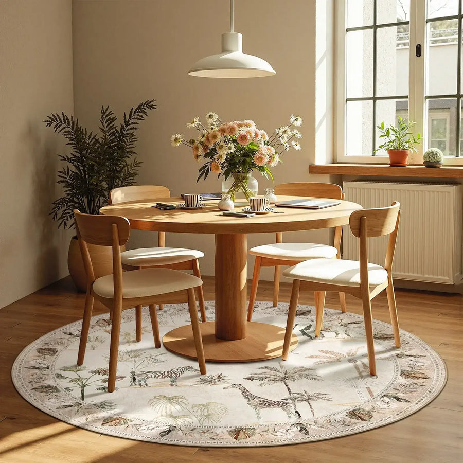 Vintage Safari Jungle Animal Area Rug - Jinchan Home