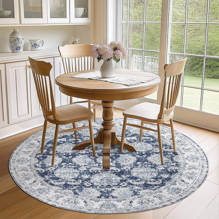 Vintage Medallion Floral Rug - Jinchan Home