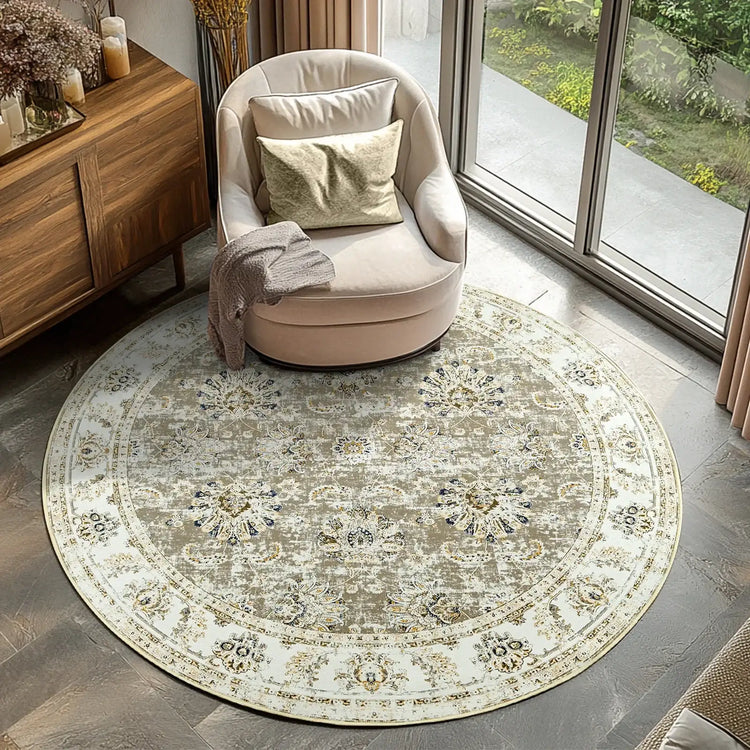 Vintage Medallion Floral Rug - Jinchan Home
