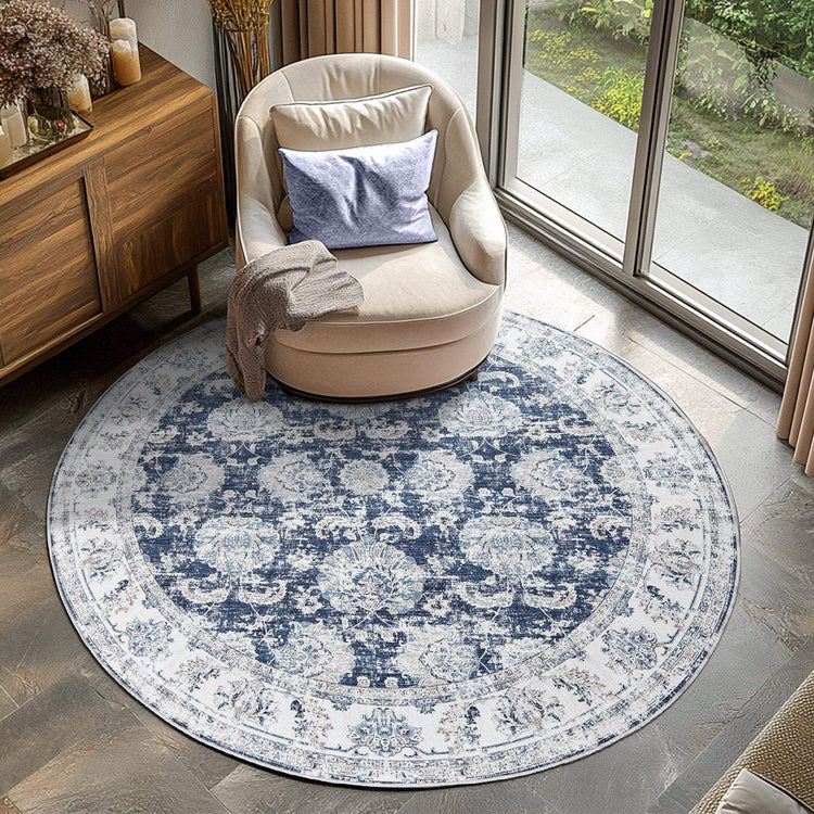 Vintage Medallion Floral Rug - Jinchan Home