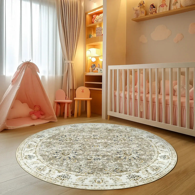 Vintage Medallion Floral Rug - Jinchan Home