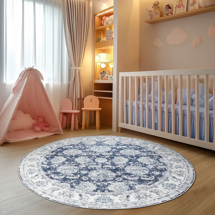 Vintage Medallion Floral Rug - Jinchan Home