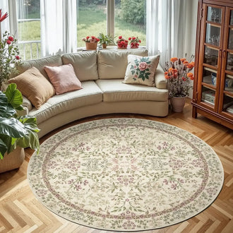 
                    
                      Vintage Foliage Floral Area Rug - Jinchan Home
                    
                  