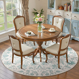 
                    
                      Vintage Distressed Large Floral Scrollwork Area Rug - Jinchan Home
                    
                  