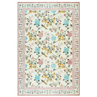 
                    
                      Lemon and Hydrangea Botanical Bird Area Rug - Jinchan Home
                    
                  