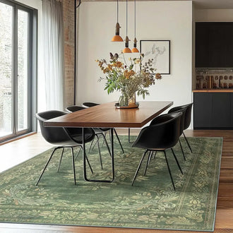 
                    
                      Soft Vintage Acanthus Floral Scrollwork Rug - Jinchan Home
                    
                  
